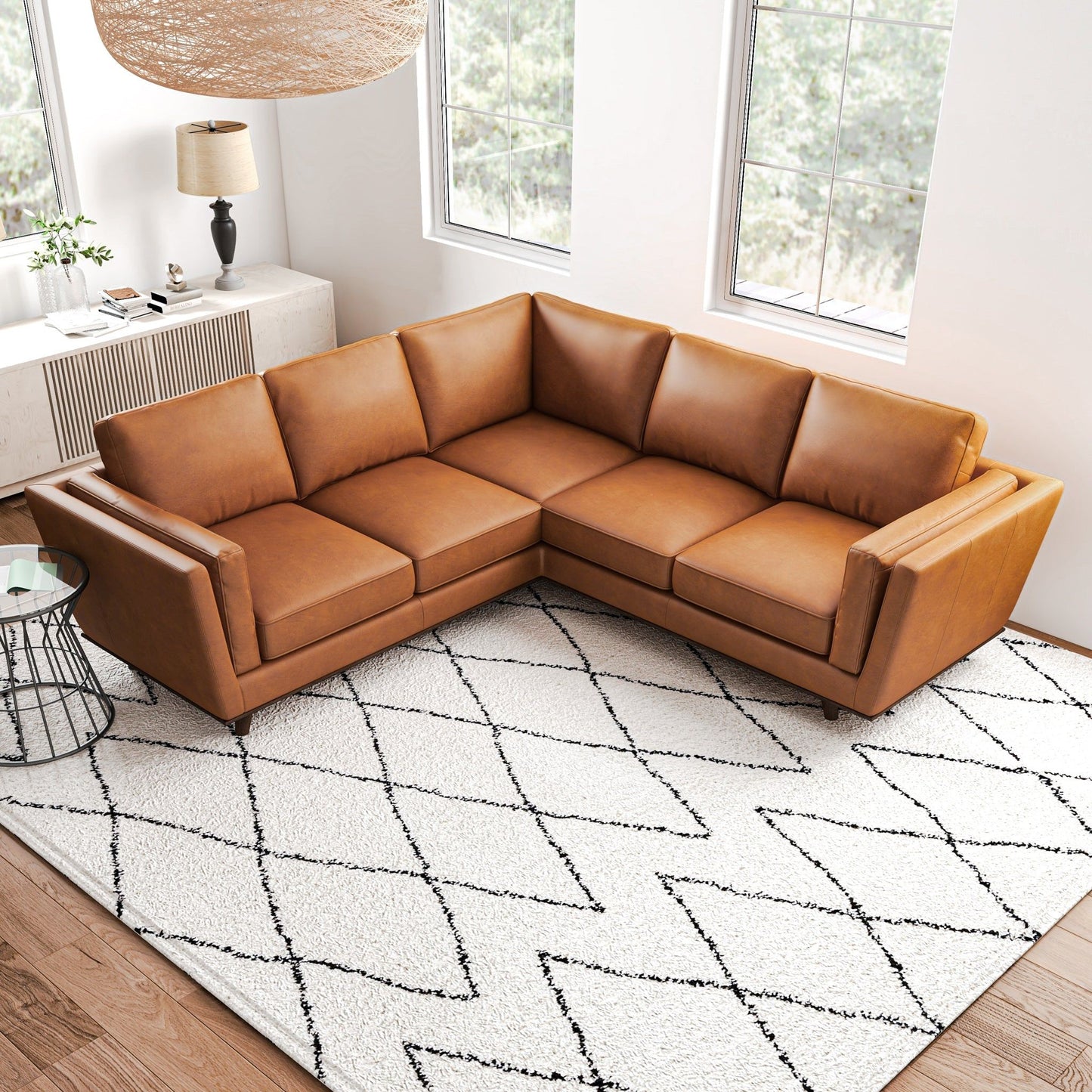 Erman - Corner Sofa - Tan