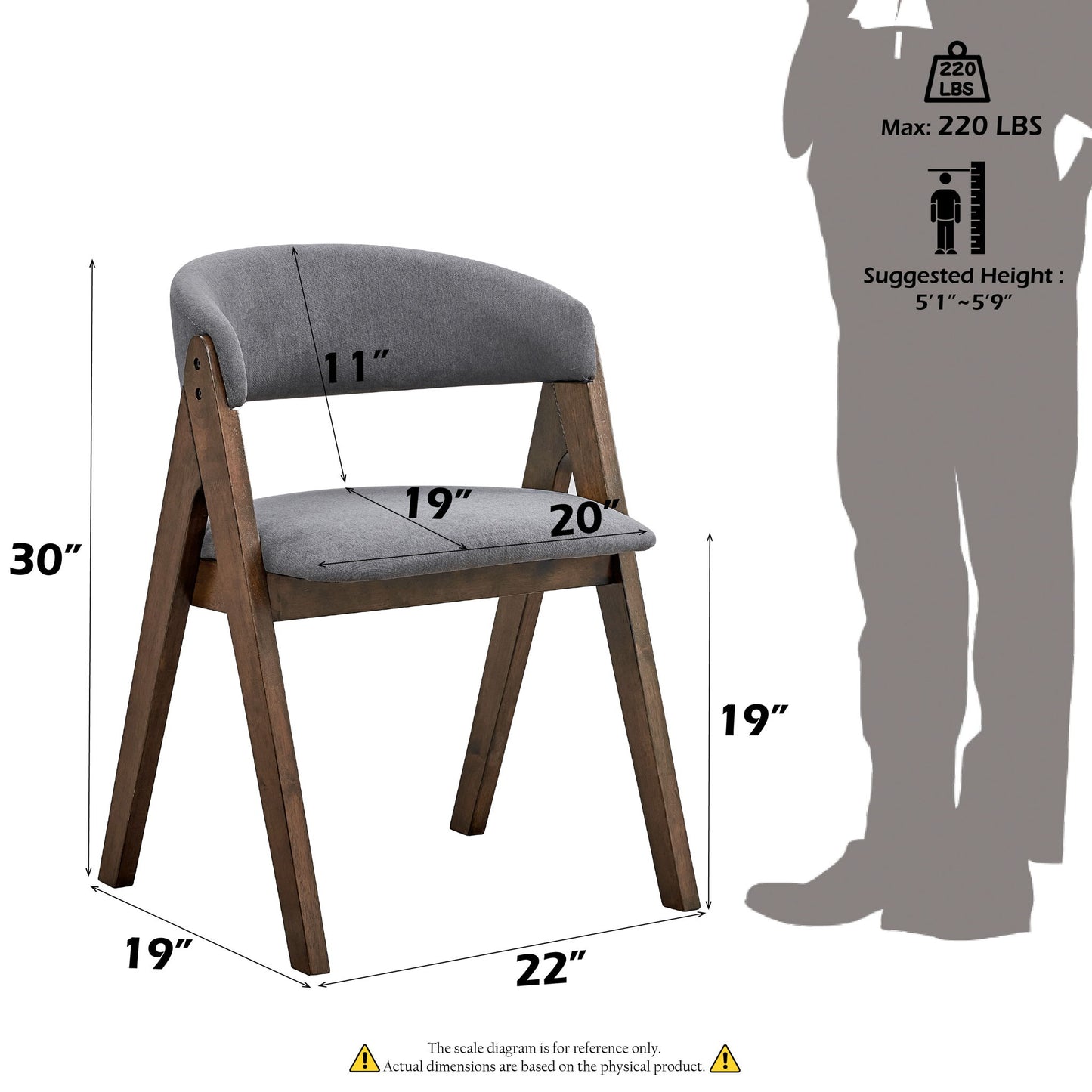 Keiki - 5 Piece Dining Room Set - Walnut