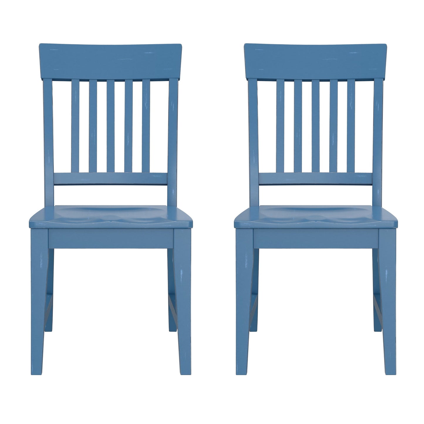 Haidel - Slat Back Dining Chairs (Set of 2) - Blue