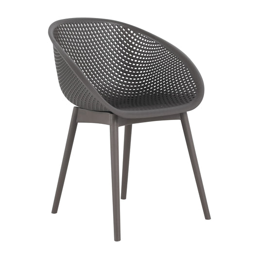 2 Piece Durable Single Chair With Mesh Hollow Out Design
