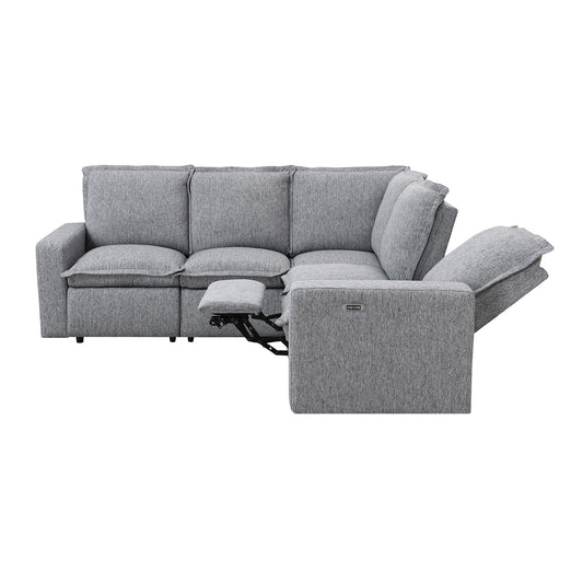 Power Recline Sectional - Gray
