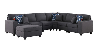 Cooper - Sectional Sofa With Ottomans And Cupholder