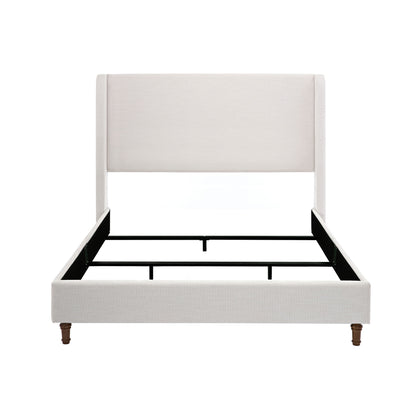 Hayden - Upholstered Wingback Bed With Tall Headboard