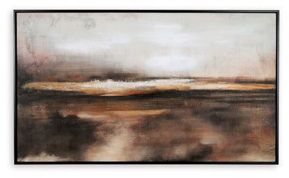 Drewland - Wall Art - Black / Brown / Orange