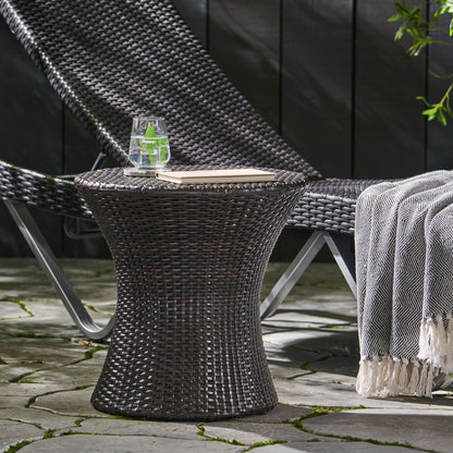 Thrive - Hourglass Rattan Table With No Glass Top