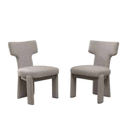 Armless Curved Back Accent Chairs