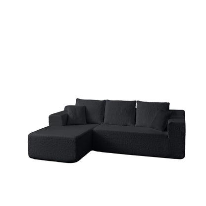Modular Cloud Sectional Couch With L Shape Chaise, Deep Seat