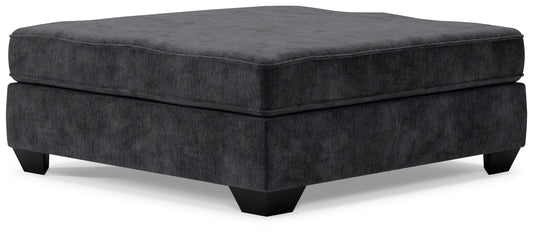 Lavernett - Oversized Accent Ottoman - Charcoal