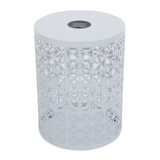 Modern Iron Solar Side Table With Built - In Light