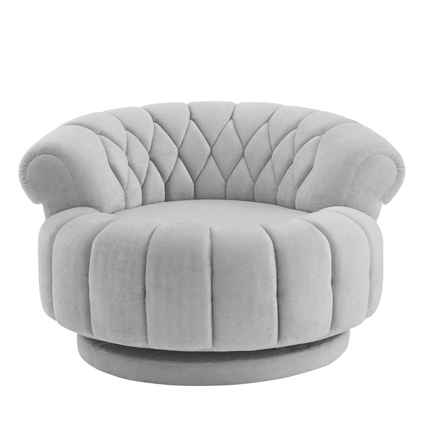 Round Swivel Accent Chair With Rotation