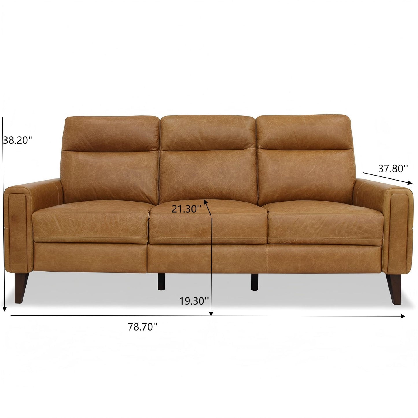 Elliot - Incliner Sofa Left - Waxy Tan