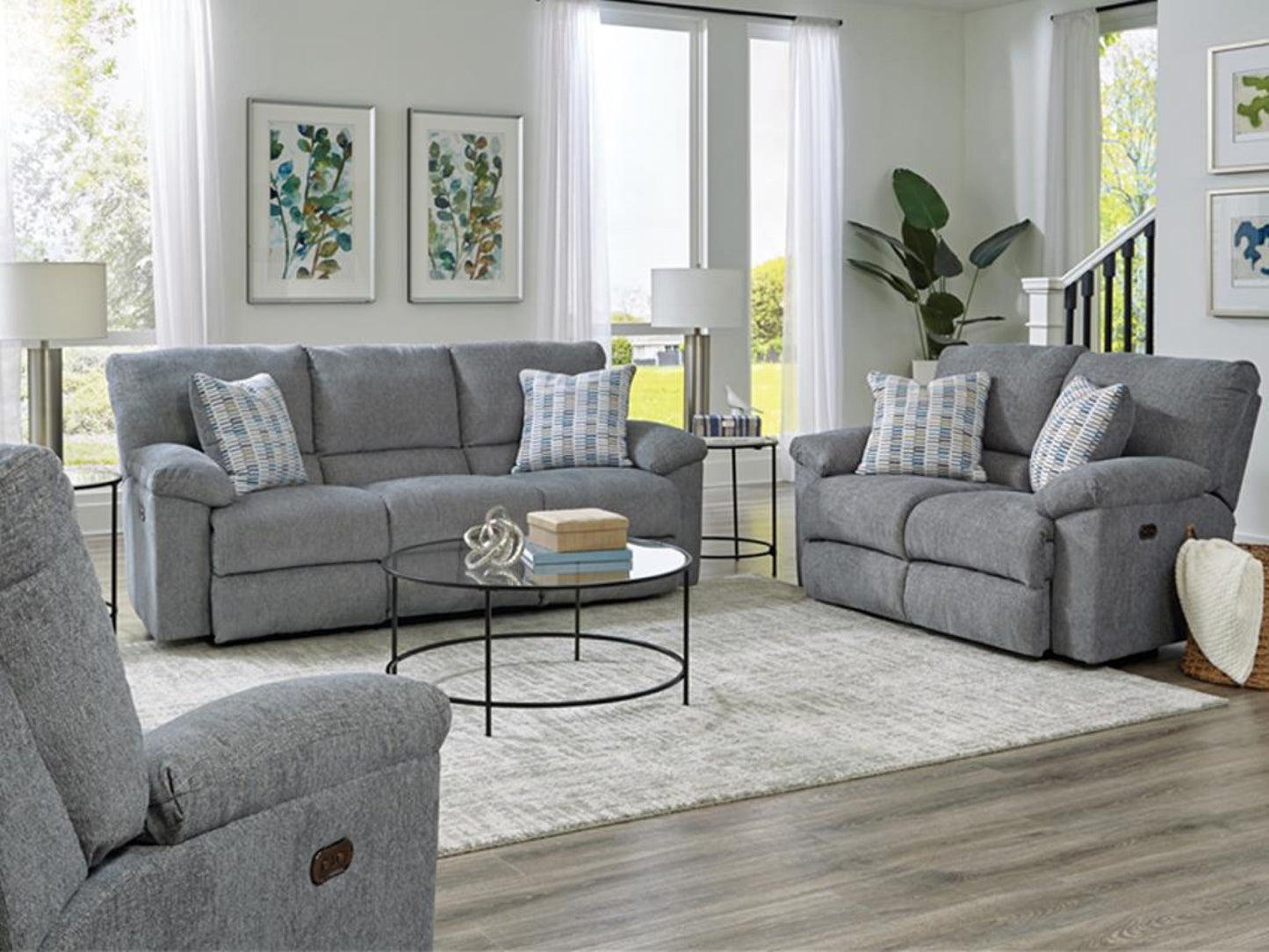 Jackson Catnapper Tyler - Reclining Loveseat - Stonewash