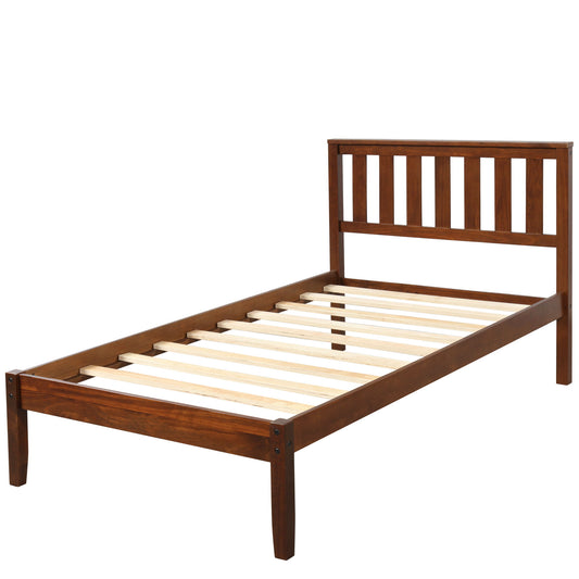 Platform Bed With Headboard, Footboard, Slat Support