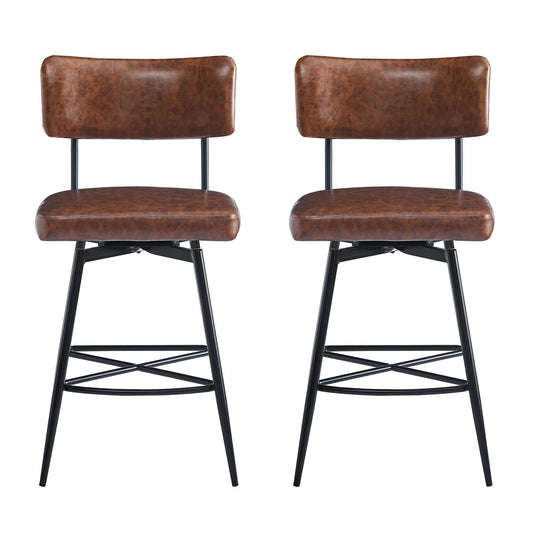 Retro Swivel Counter Stools (Set of 2)