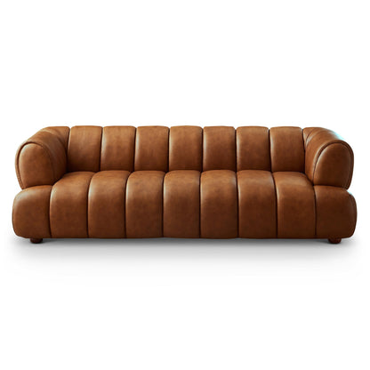 Jasmin - Upholstered Sofa - Cognac / Tan