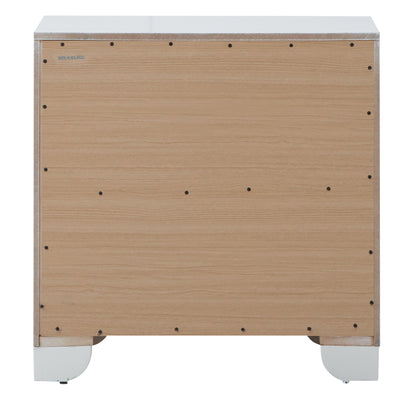 Nightstand Contemporary - Silver Champagne