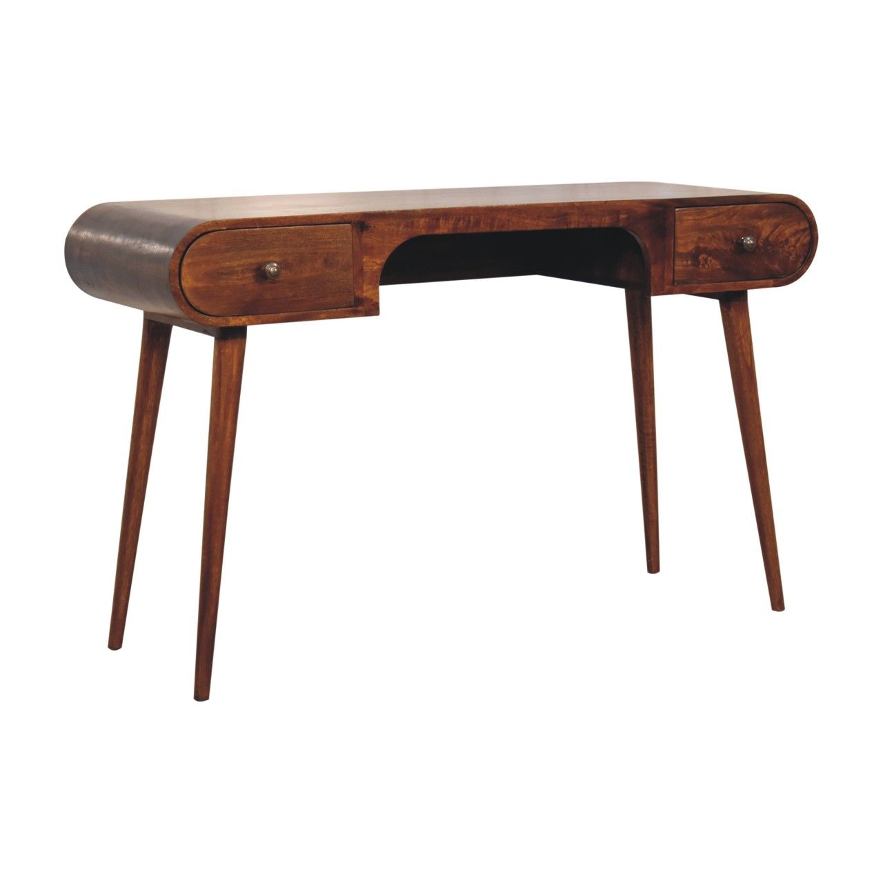 London - Arch Writing Desk - Dark Brown
