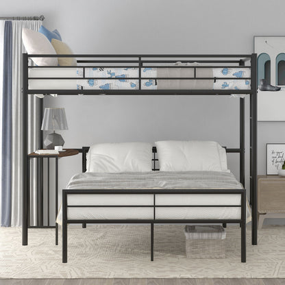 Bunk Bed With Desk, Ladder And Quality Slats For Bedroom