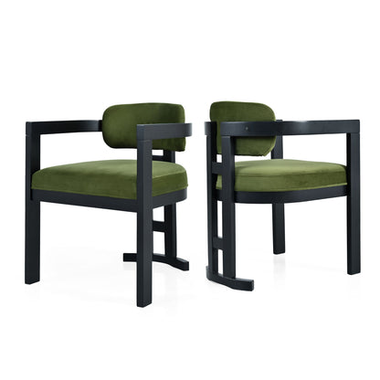 Stylish Indoor Upholstered Wood Dining Chair (Set of 2)