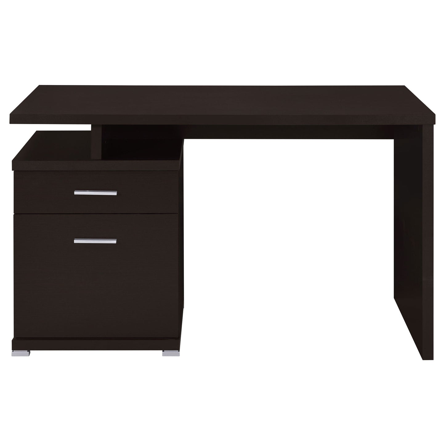 Contemporary Sleek Office Desk With 2 Drawers
