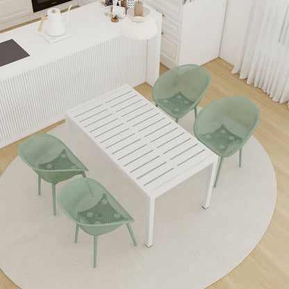 4 Pack Lounge Chair Set With Long Table