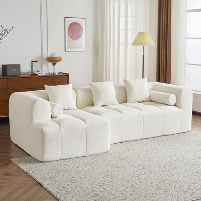 Sectional Free Combined Sofa With 2 Side Pockets