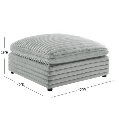 Jenny - Square Ottoman - Gray
