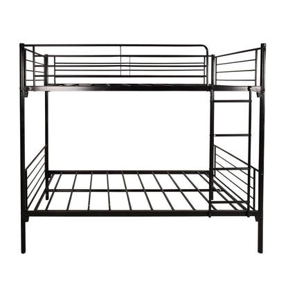 Space Saving Bunk Bed With Metal Frame And Ladder