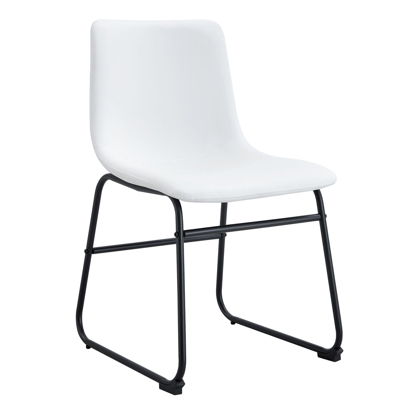 (Set of 4) Classic Chairs, A Stylish Seat Perfect For Modern Minimalist And Industrial Style Environments - White
