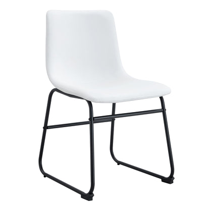 (Set of 4) Classic Chairs, A Stylish Seat Perfect For Modern Minimalist And Industrial Style Environments - White