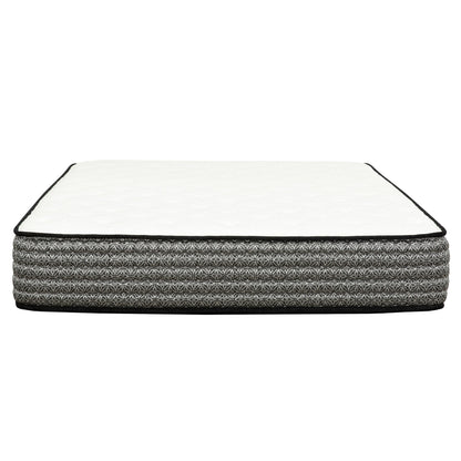 Premium 12" Queen Size Hybrid Mattress In A Box Soft Gel Memory Foam Top With Cooling Technology - Gray / White