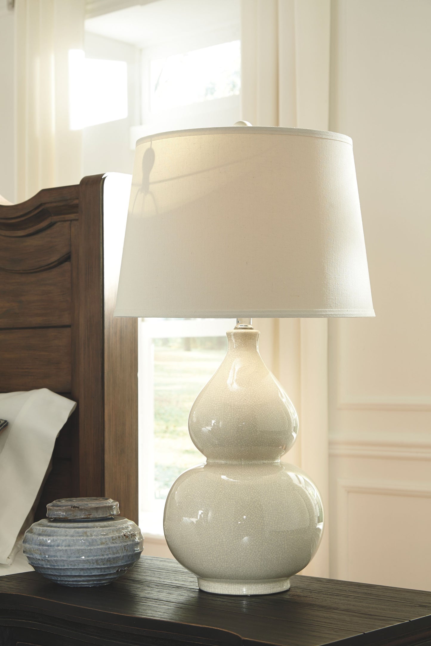 Saffi - Ceramic Table Lamp  - Cream