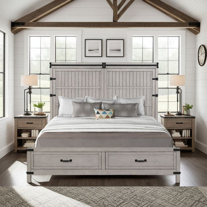 Alexandria - Storage Wood Bed