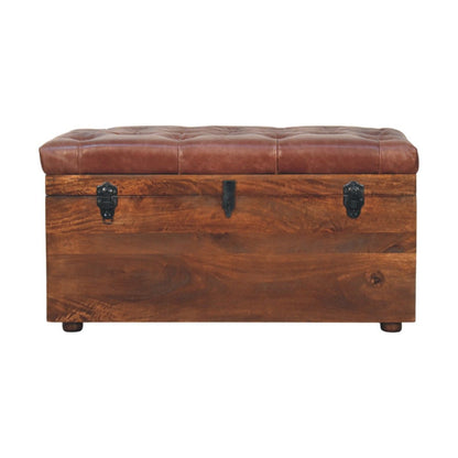 Buffalo - Leather Storage Trunk