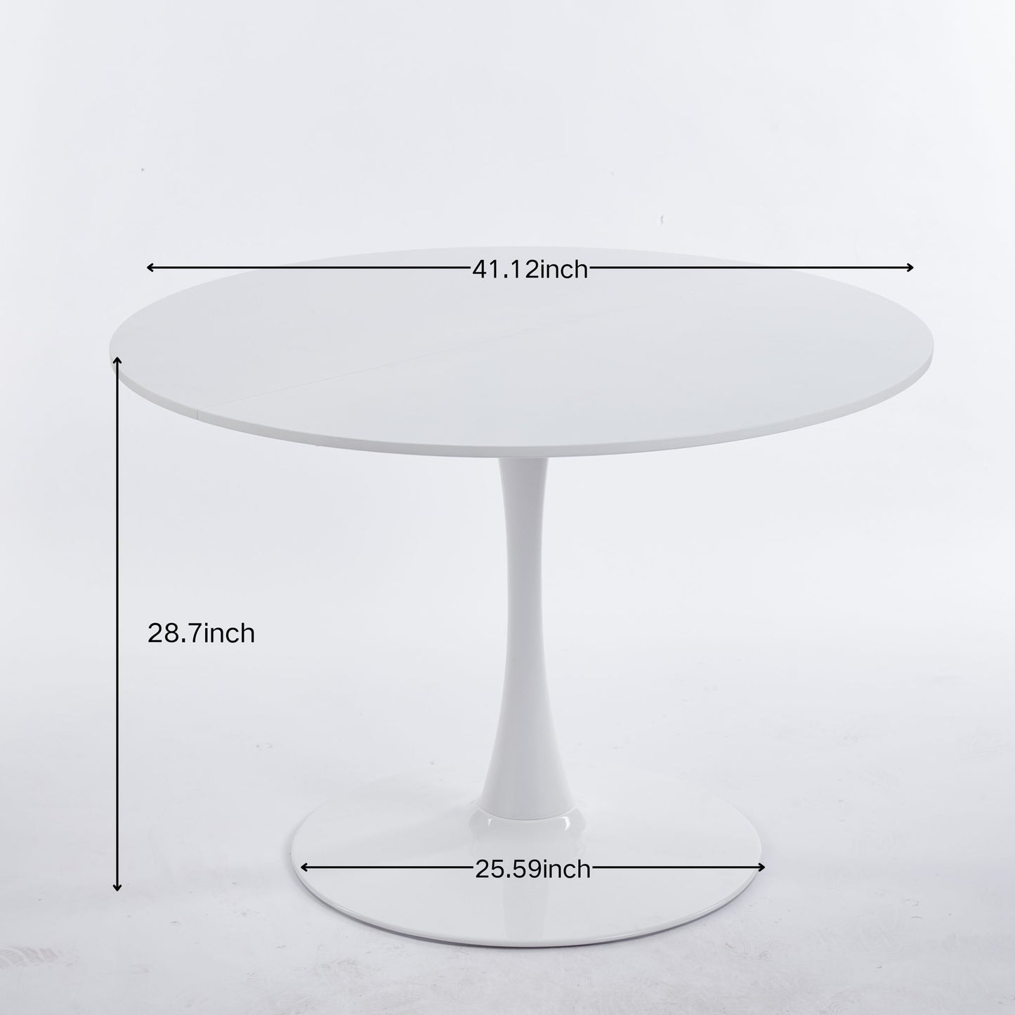 Tulip Dining Table For 4 - 6 People - White