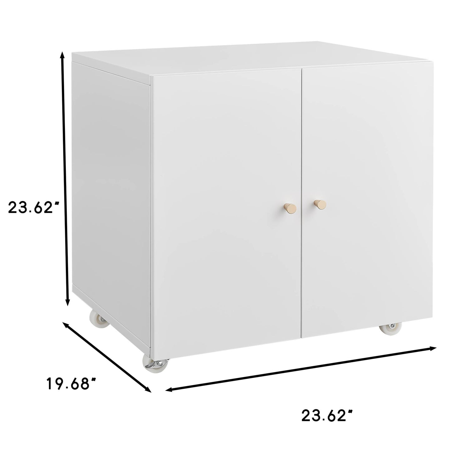 Office Furniture Copier Cabinet 2 Door Steel Copier Stand Mobile Pedestal File Printer Stand