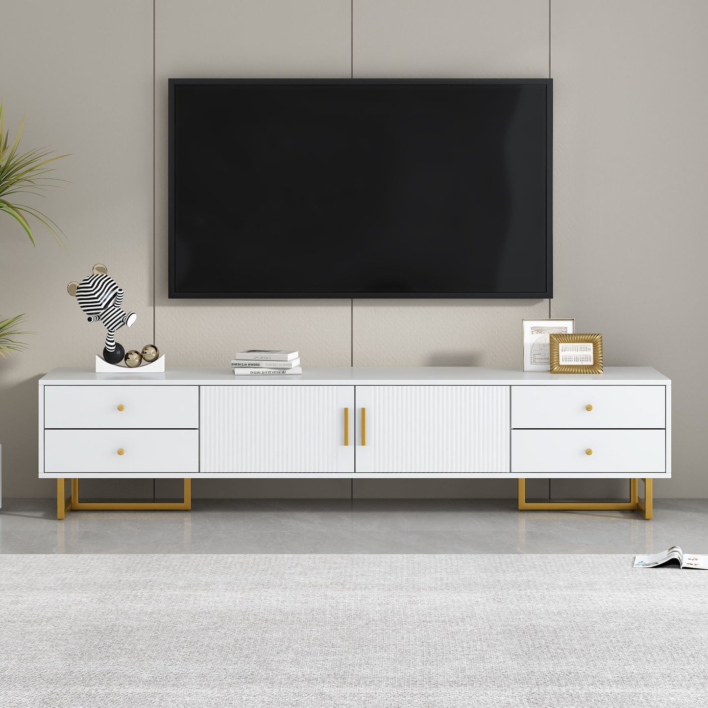 Modern TV Stand With Storage For Living Room