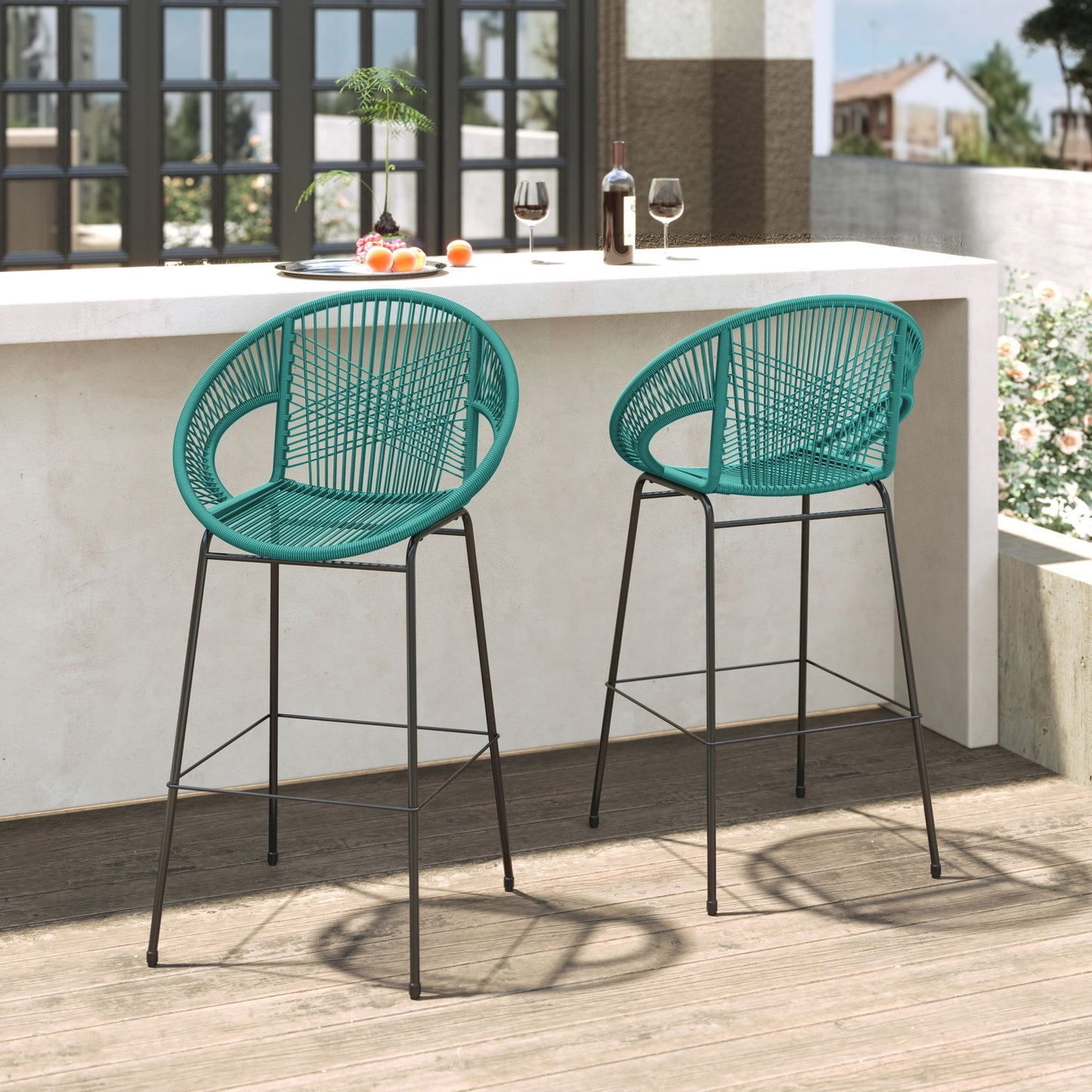 Ferrara - Outdoor Patio Barstool (Set of 2)
