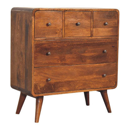 3 Over 2 Curved Chest - Brown