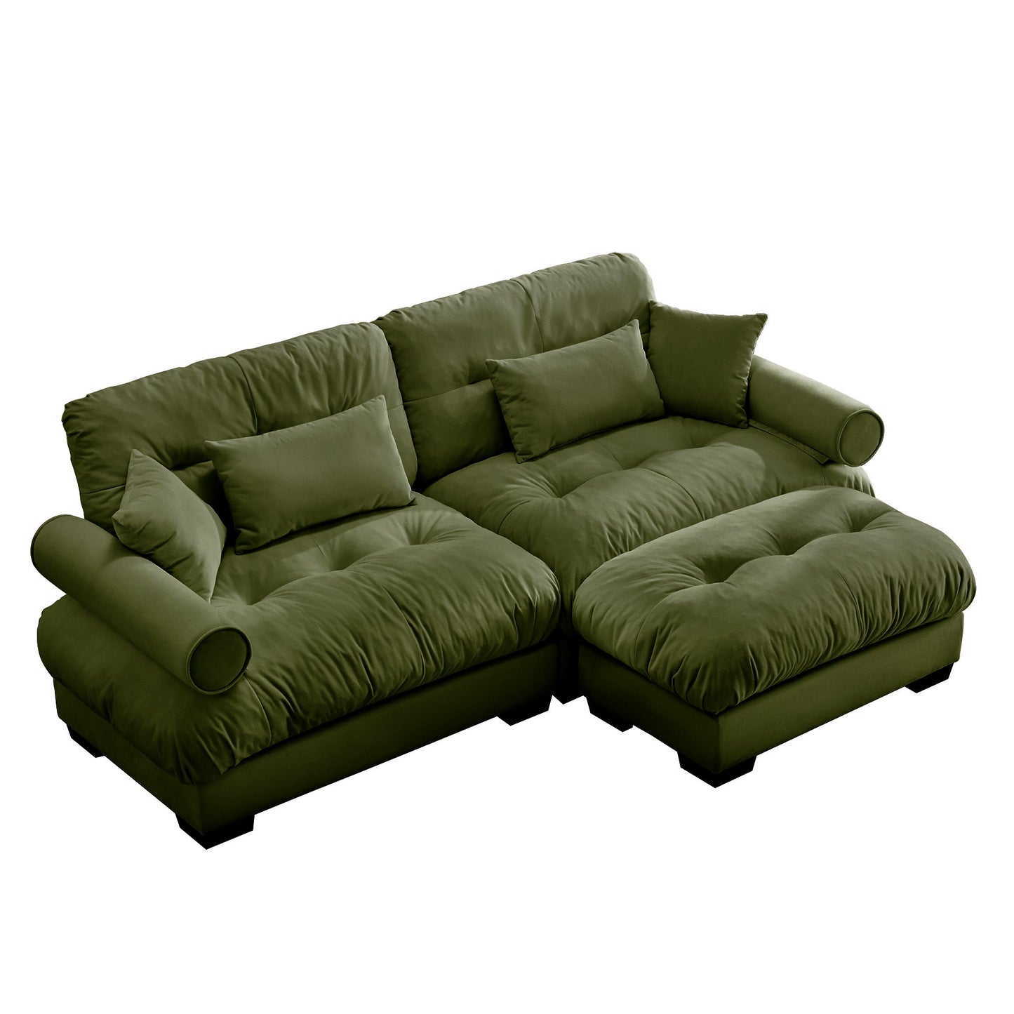 Super Comfort Oversized Modular Sectional Sofa With Movable Ottoman