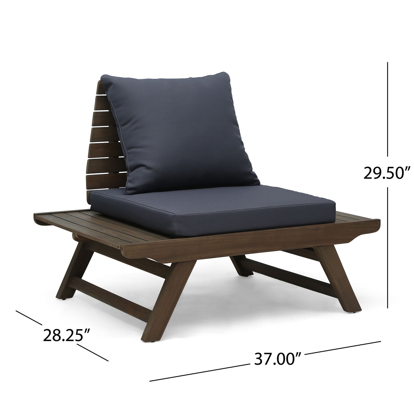 Sedona - Outdoor Club Chair With Slatted Design