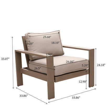 Club Chair, Wood Grained - Light Brown