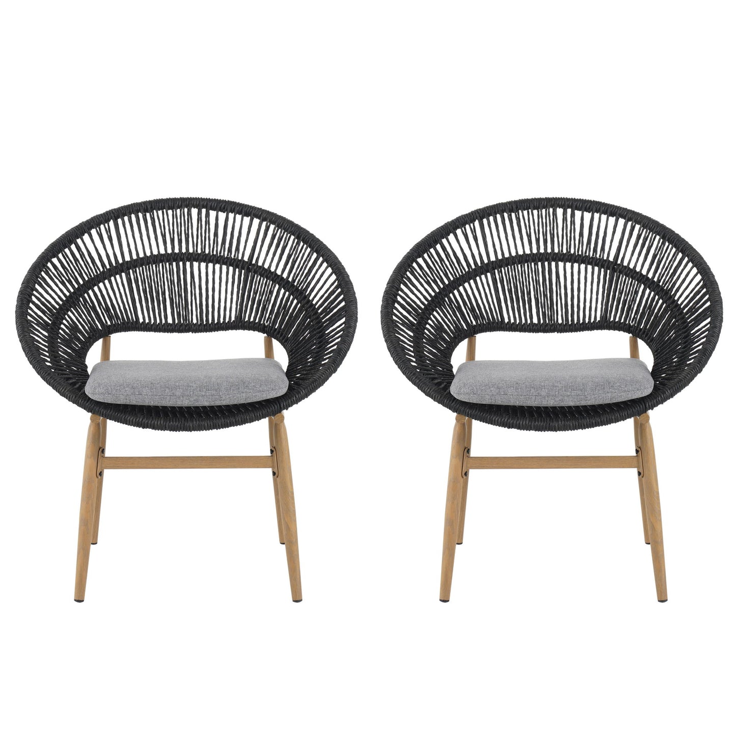 Cyril - Outdoor Papasan Style Dining Chair (Set of 2)