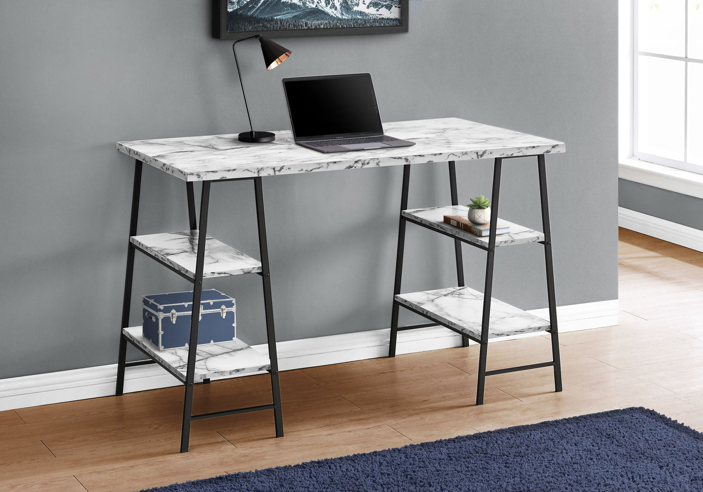 Computer Desk For Home Office, Laptop, Storage Shelves, Contemporary & Modern