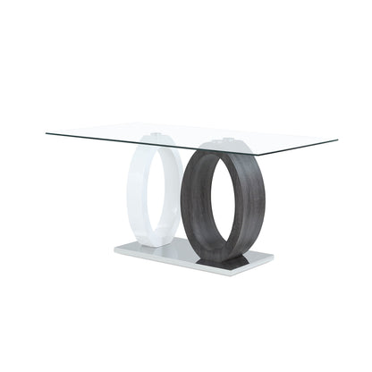 Royce - Dining Table Ecom - White / Gray