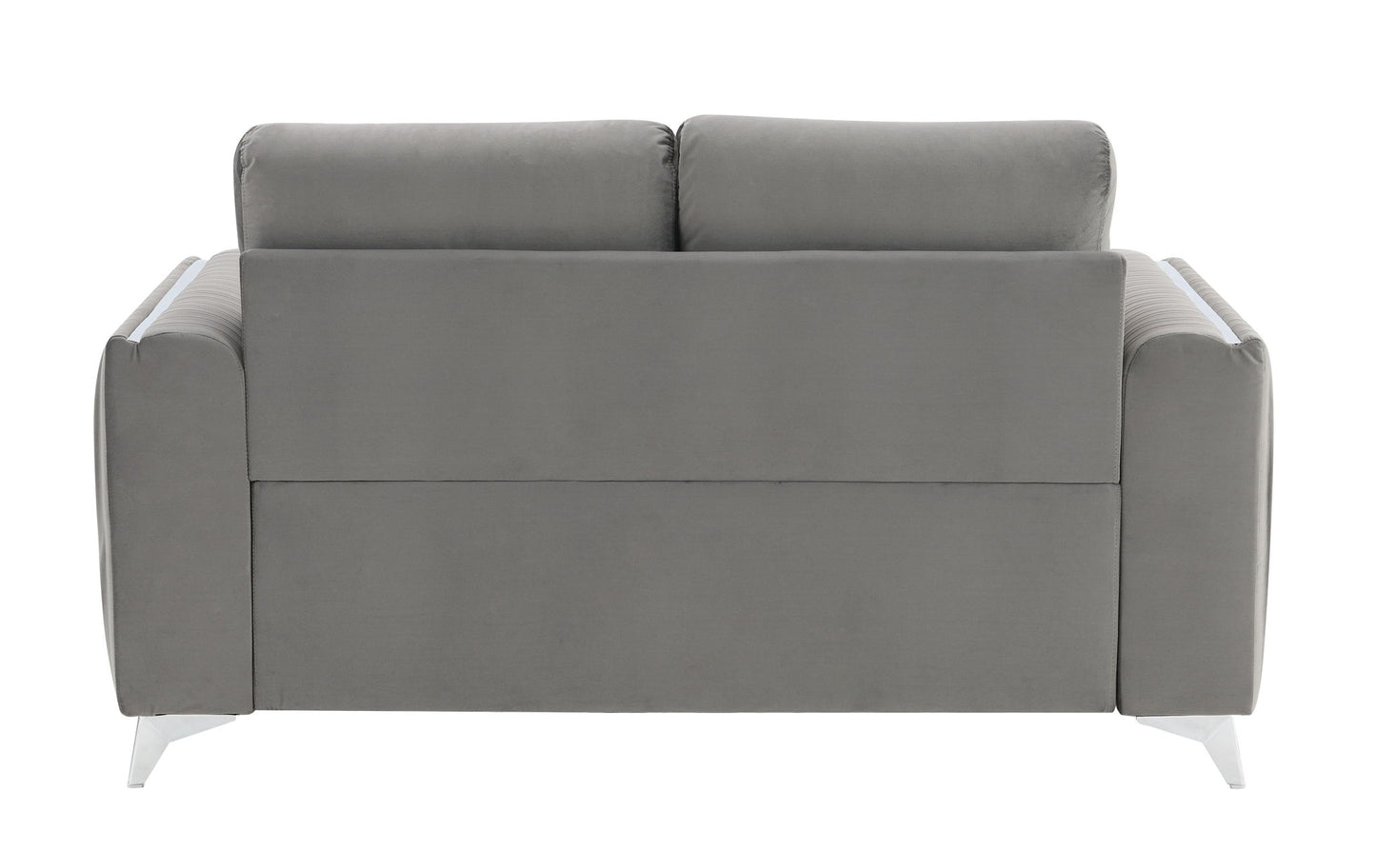 Wenona - Velvet Loveseat - Gray