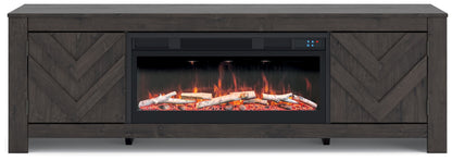 Cayboni - LG TV Stand With Fireplace Option