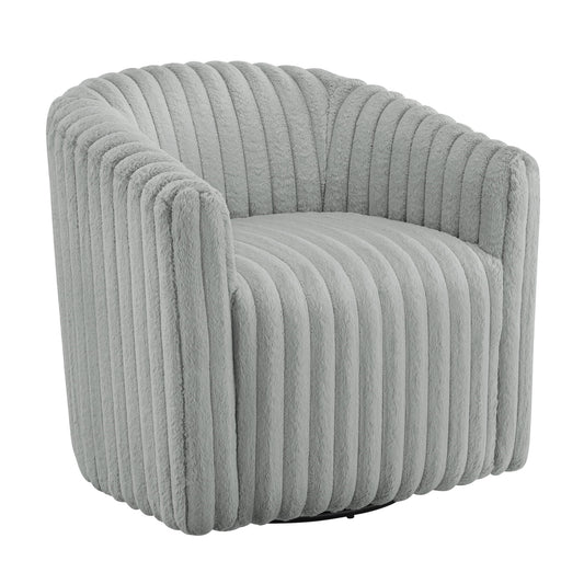 Alexa Barrel Swivel Chair - Gray