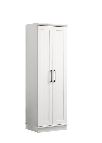 Evelyn - Sleek Storage Cabinet With Framed Panel Design - White