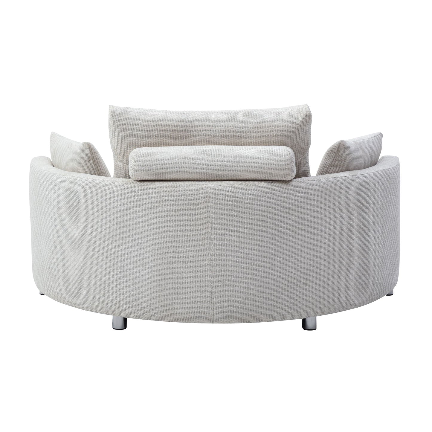 Multi-Functional Foldable Sleeper Sofa Bed, Floor Sofa Chair Bed, Circular Adjustable Futon Sitting And Sleeping Sofa - White